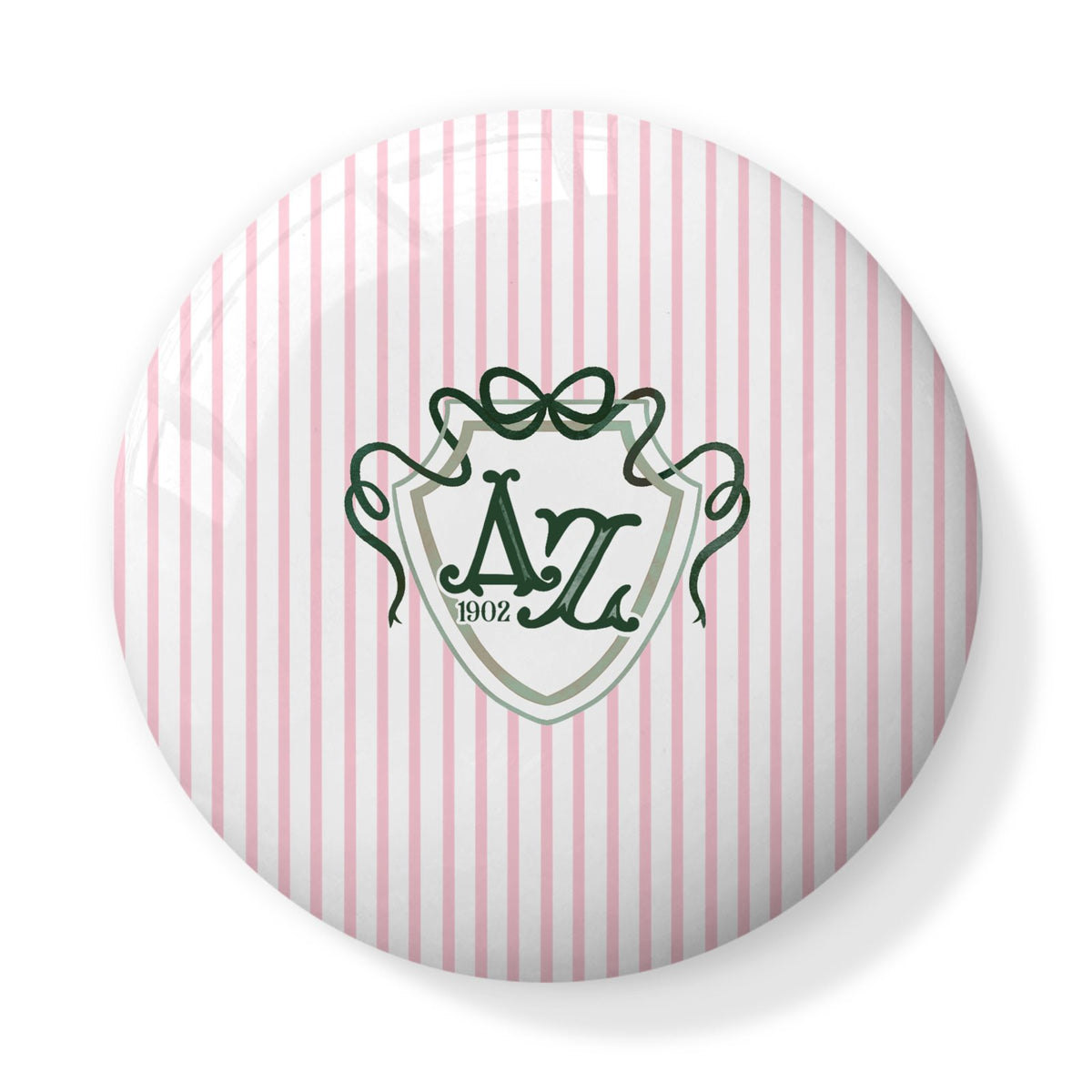 Delta Zeta Bow + Shield Bone China Trinket Box