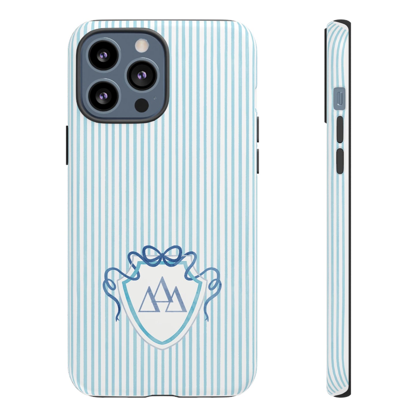 ΔΔΔ Bow Crest Seersucker iPhone Case