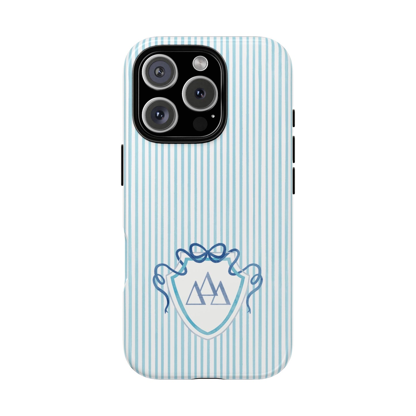ΔΔΔ Bow Crest Seersucker iPhone Case