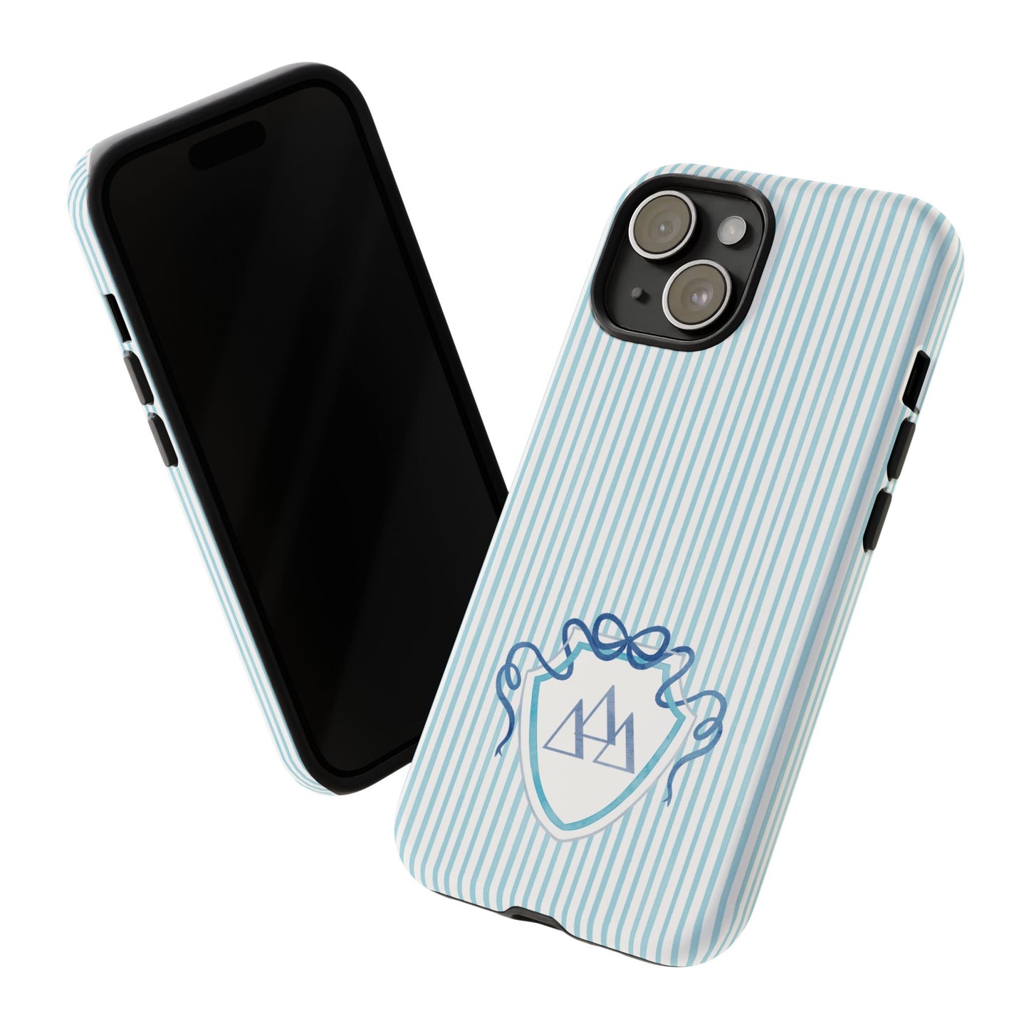 ΔΔΔ Bow Crest Seersucker iPhone Case