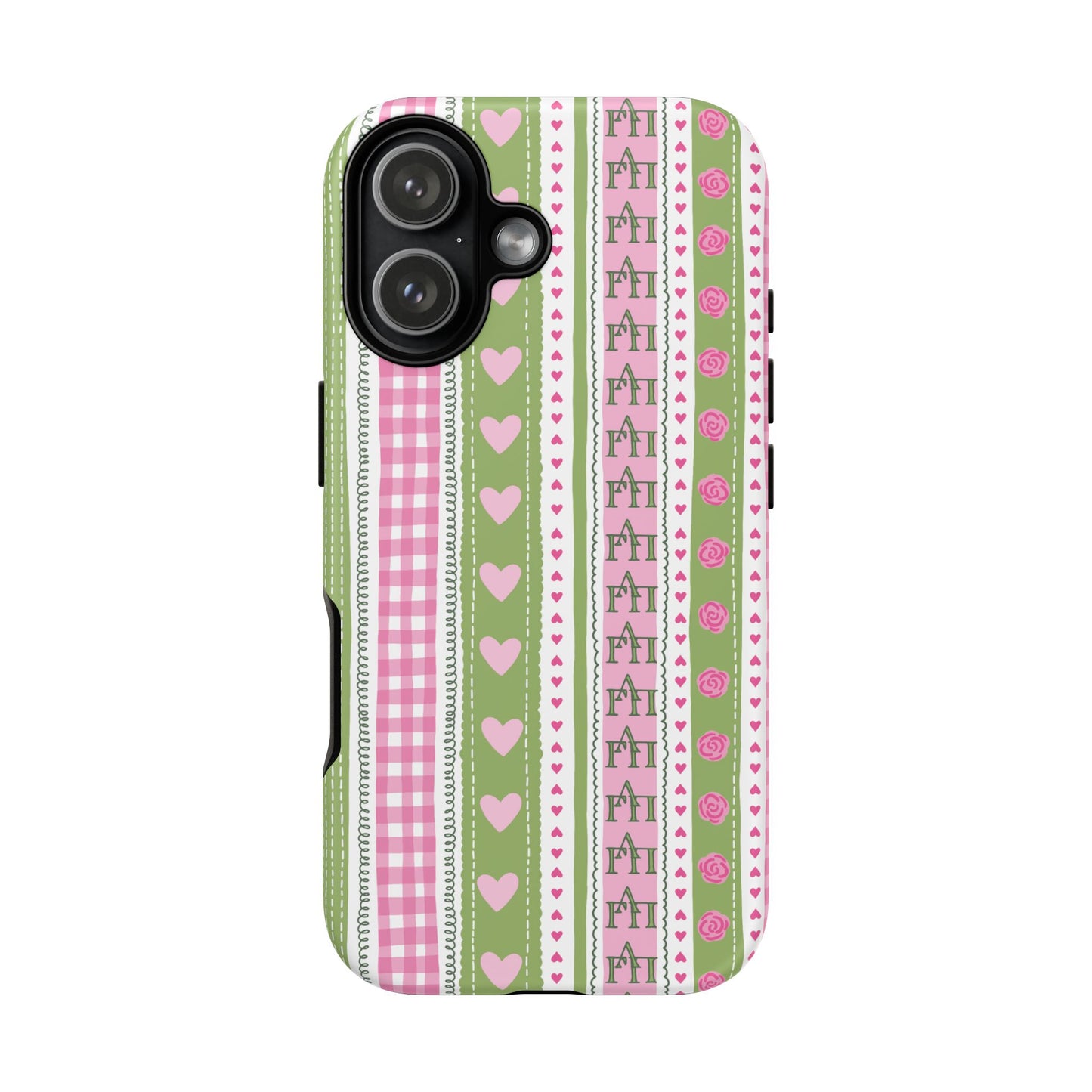 Letters and Hearts Phone Case