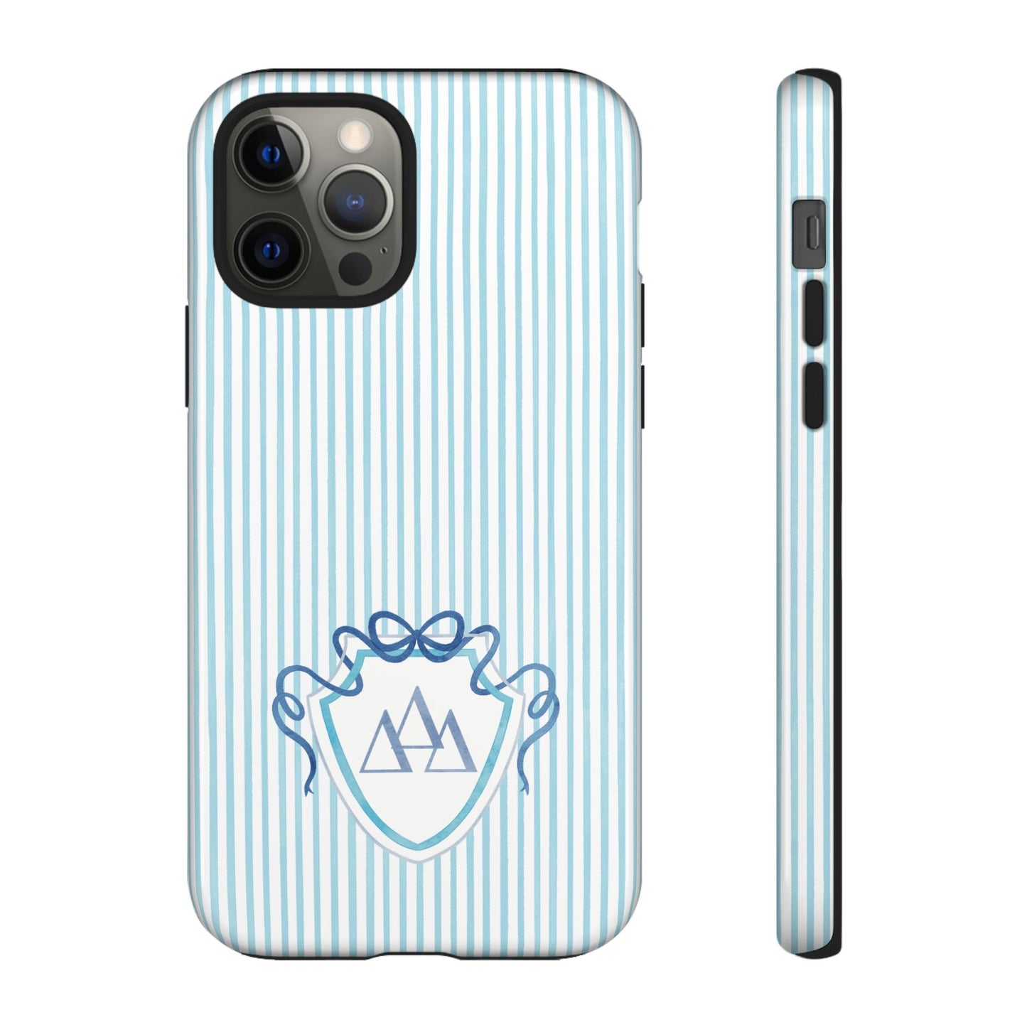 ΔΔΔ Bow Crest Seersucker iPhone Case