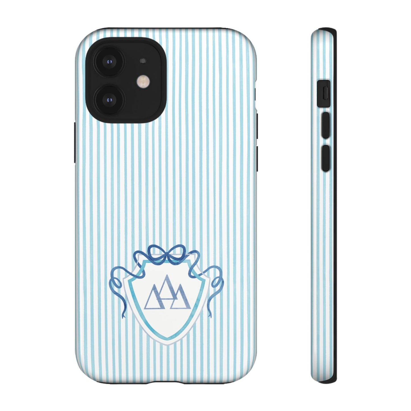 ΔΔΔ Bow Crest Seersucker iPhone Case