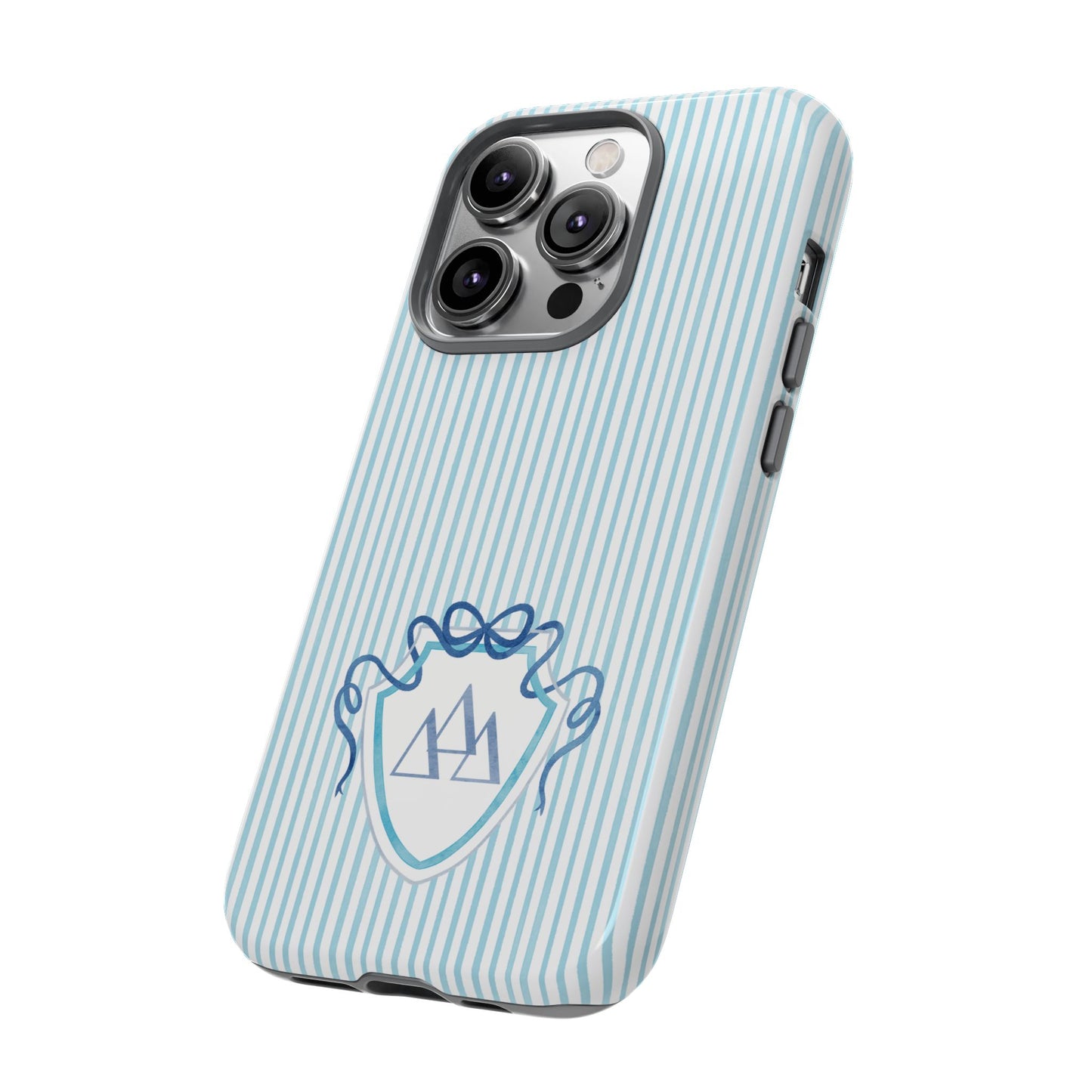 ΔΔΔ Bow Crest Seersucker iPhone Case