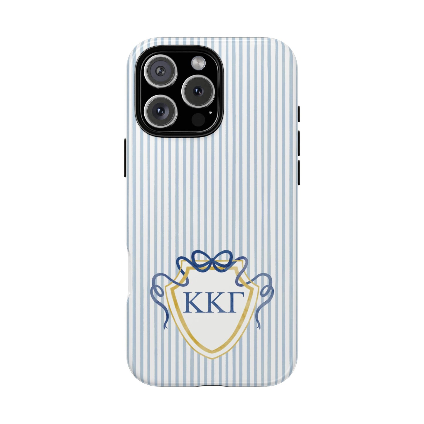 ΚΚΓ Bow Crest Seersucker iPhone Case