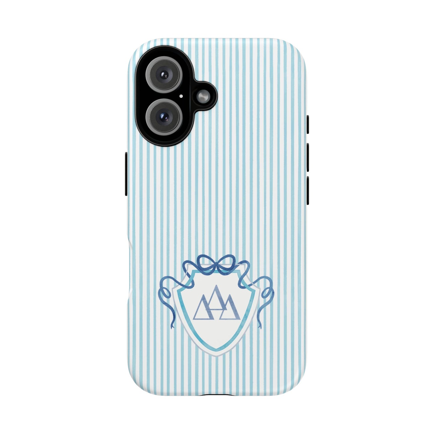 ΔΔΔ Bow Crest Seersucker iPhone Case