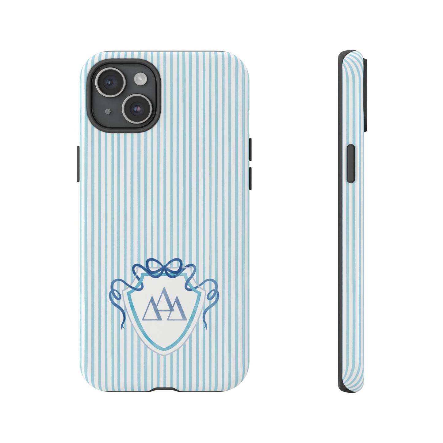 ΔΔΔ Bow Crest Seersucker iPhone Case