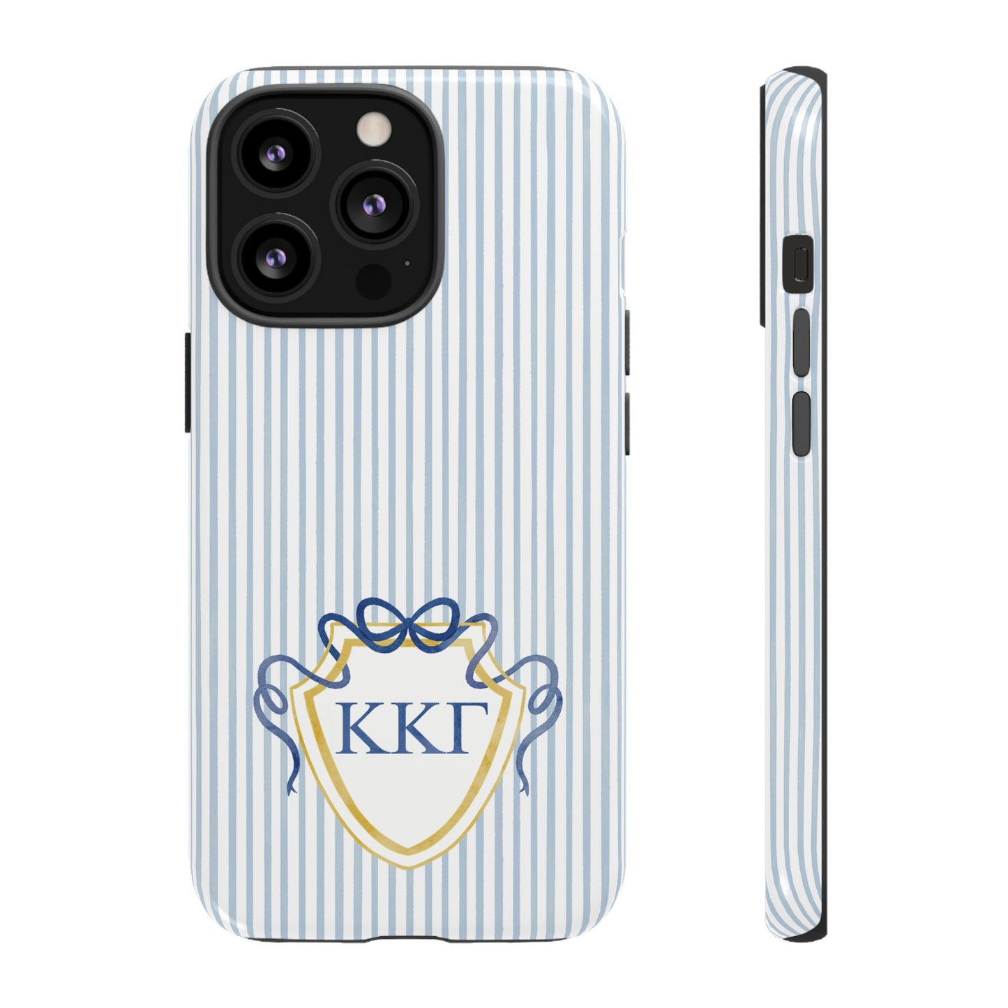 ΚΚΓ Bow Crest Seersucker iPhone Case