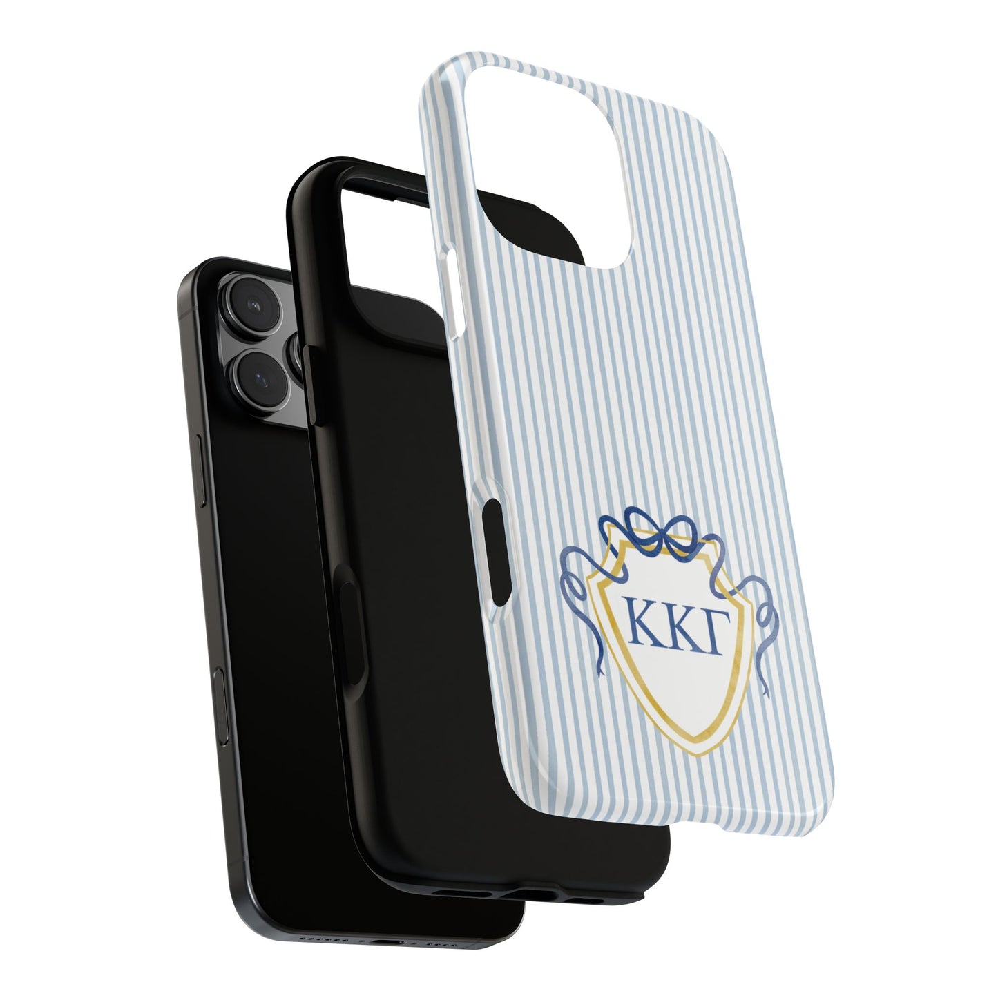 ΚΚΓ Bow Crest Seersucker iPhone Case