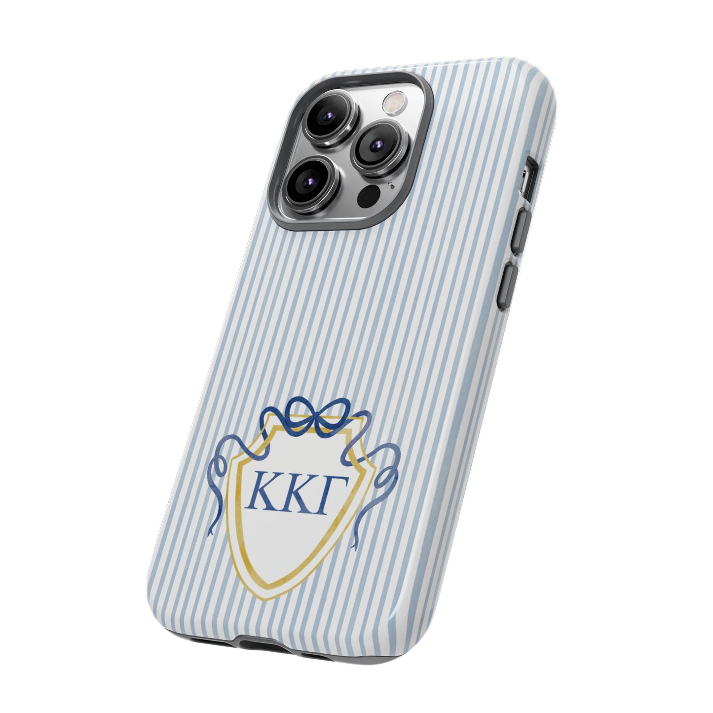 ΚΚΓ Bow Crest Seersucker iPhone Case