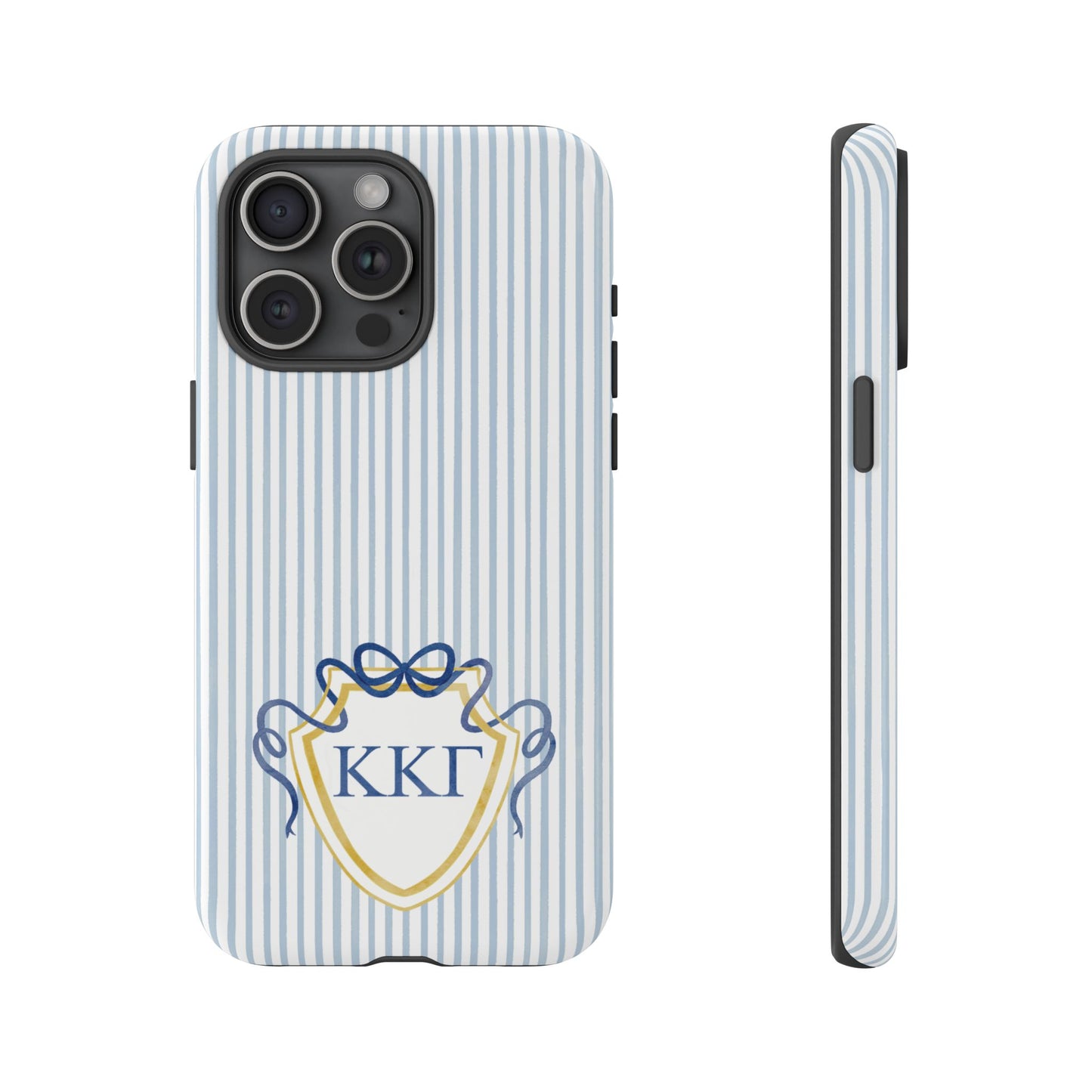 ΚΚΓ Bow Crest Seersucker iPhone Case