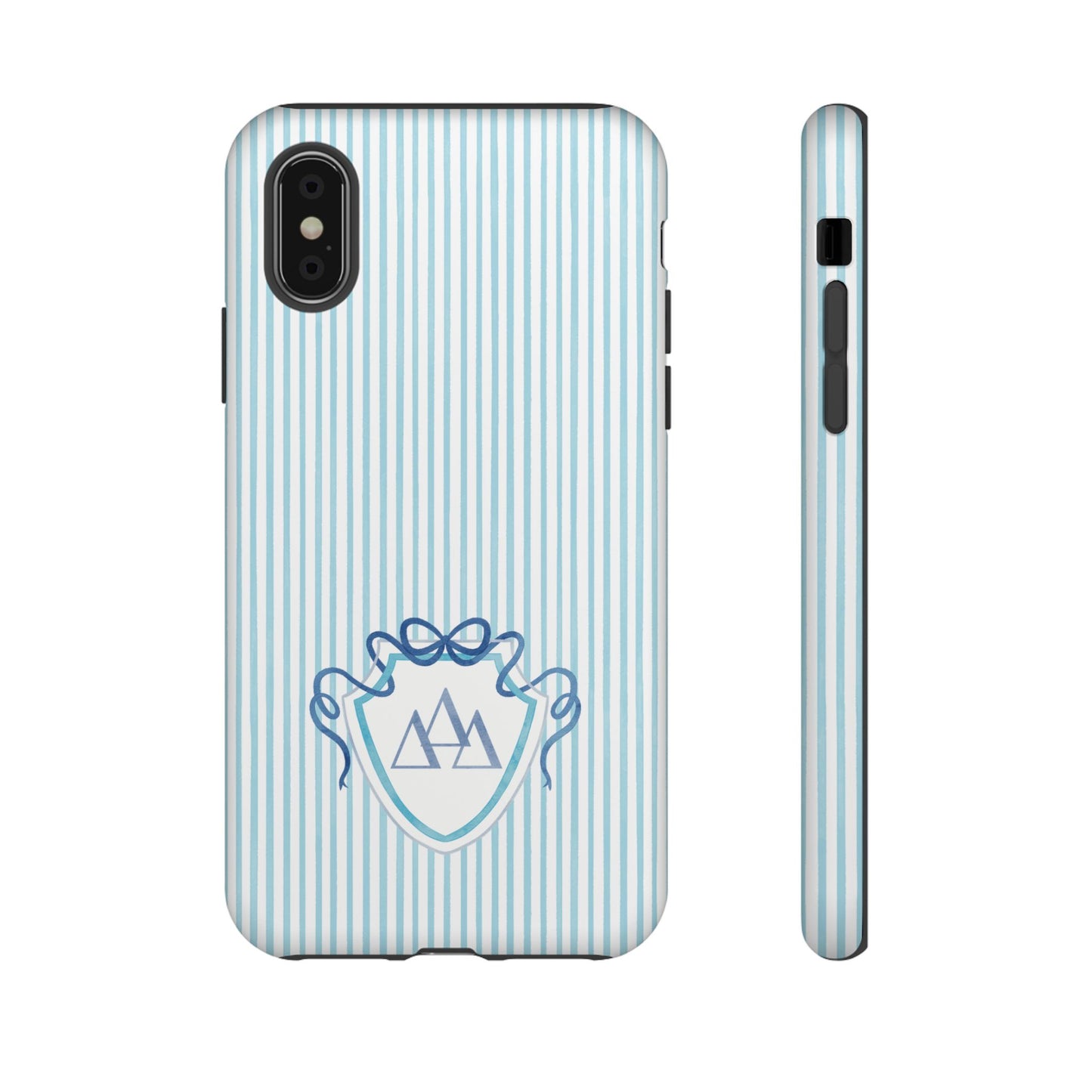 ΔΔΔ Bow Crest Seersucker iPhone Case