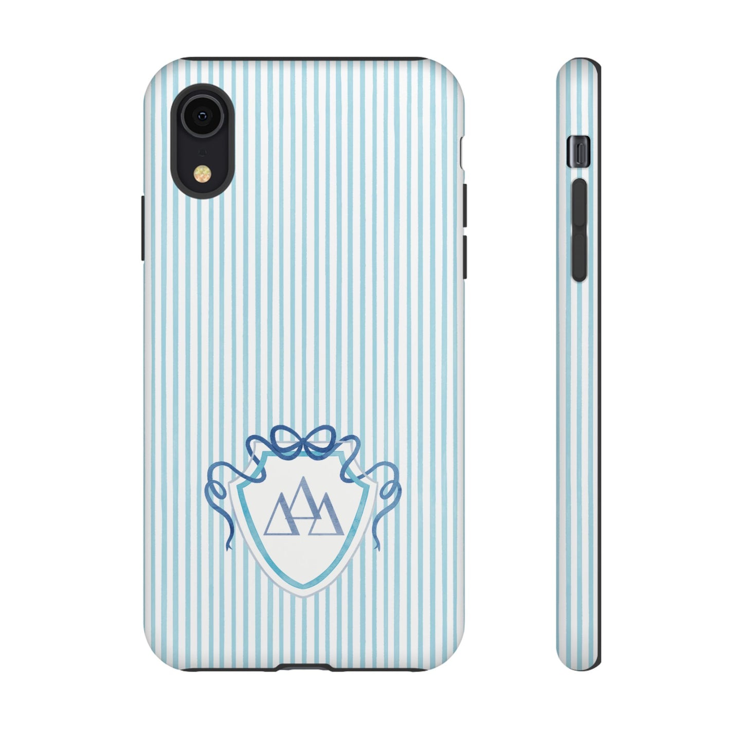 ΔΔΔ Bow Crest Seersucker iPhone Case