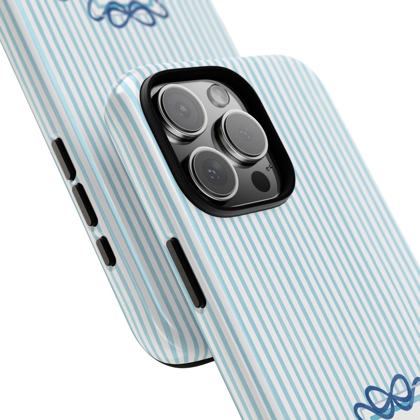 ΔΔΔ Bow Crest Seersucker iPhone Case