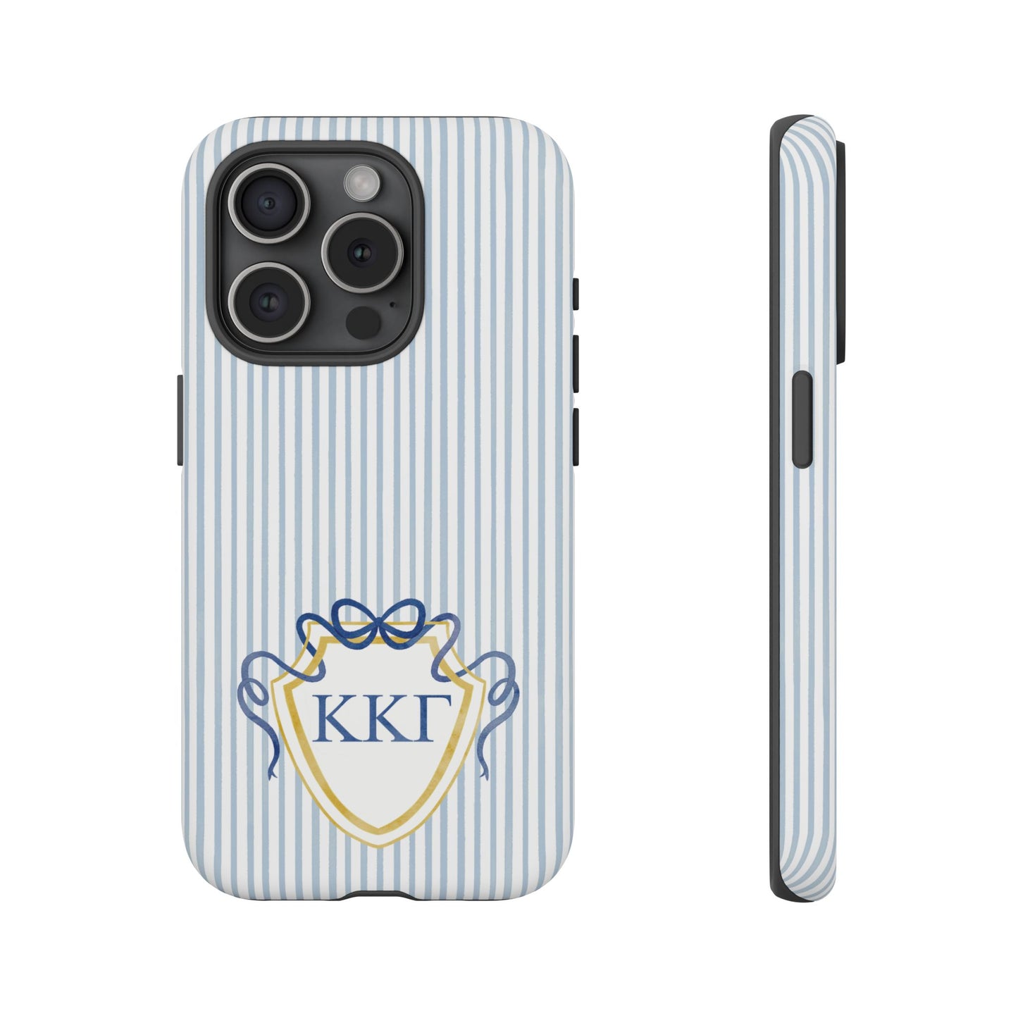ΚΚΓ Bow Crest Seersucker iPhone Case