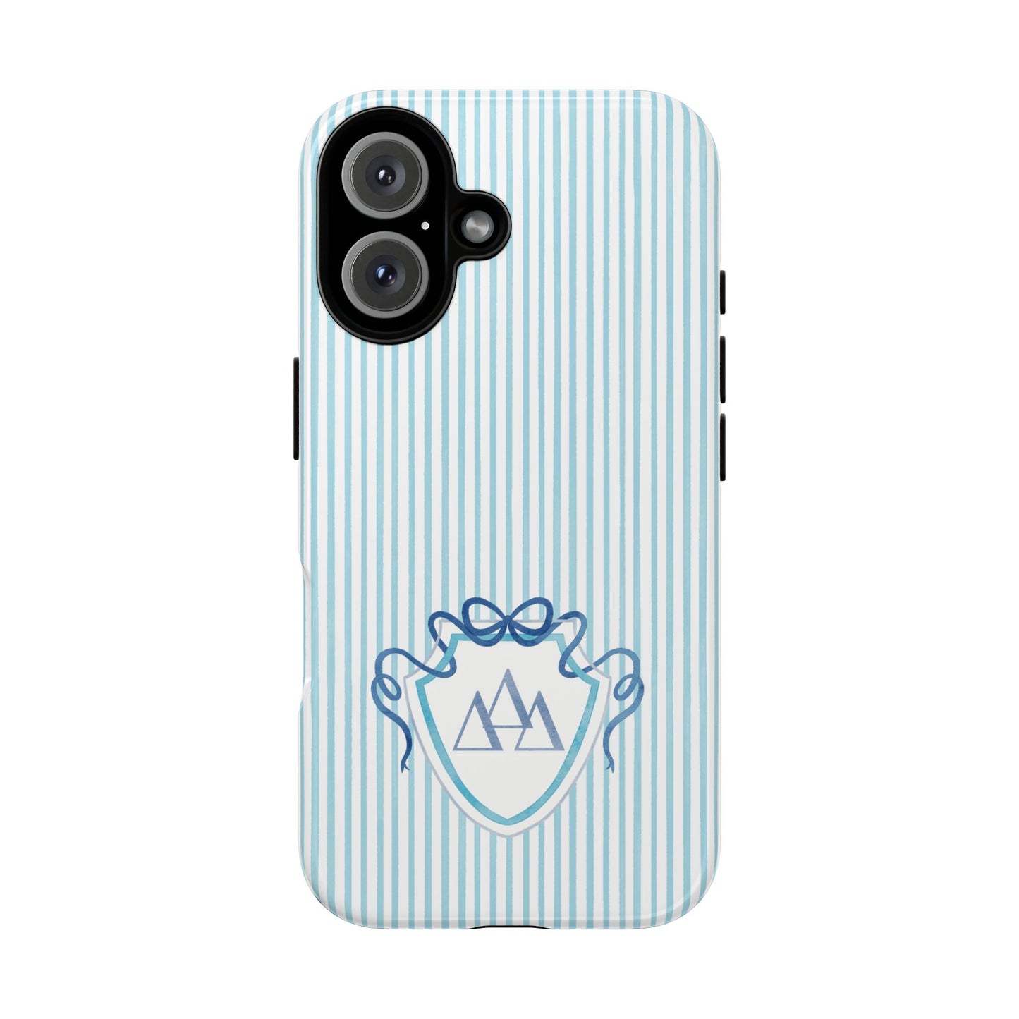 ΔΔΔ Bow Crest Seersucker iPhone Case