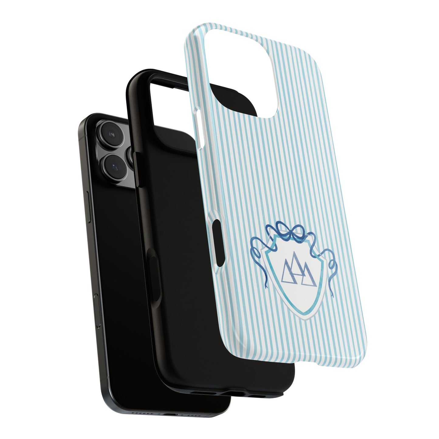 ΔΔΔ Bow Crest Seersucker iPhone Case
