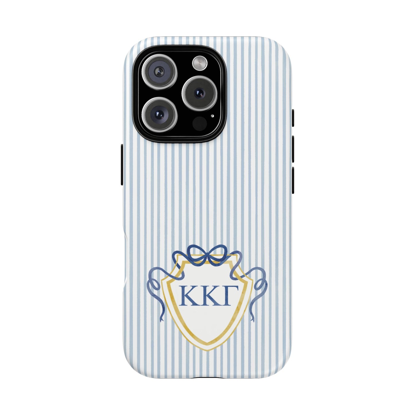 ΚΚΓ Bow Crest Seersucker iPhone Case