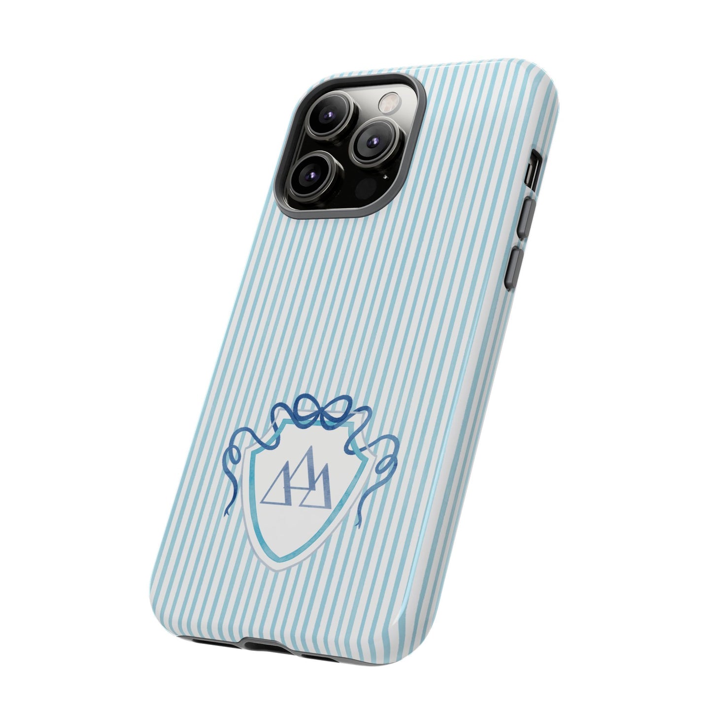 ΔΔΔ Bow Crest Seersucker iPhone Case