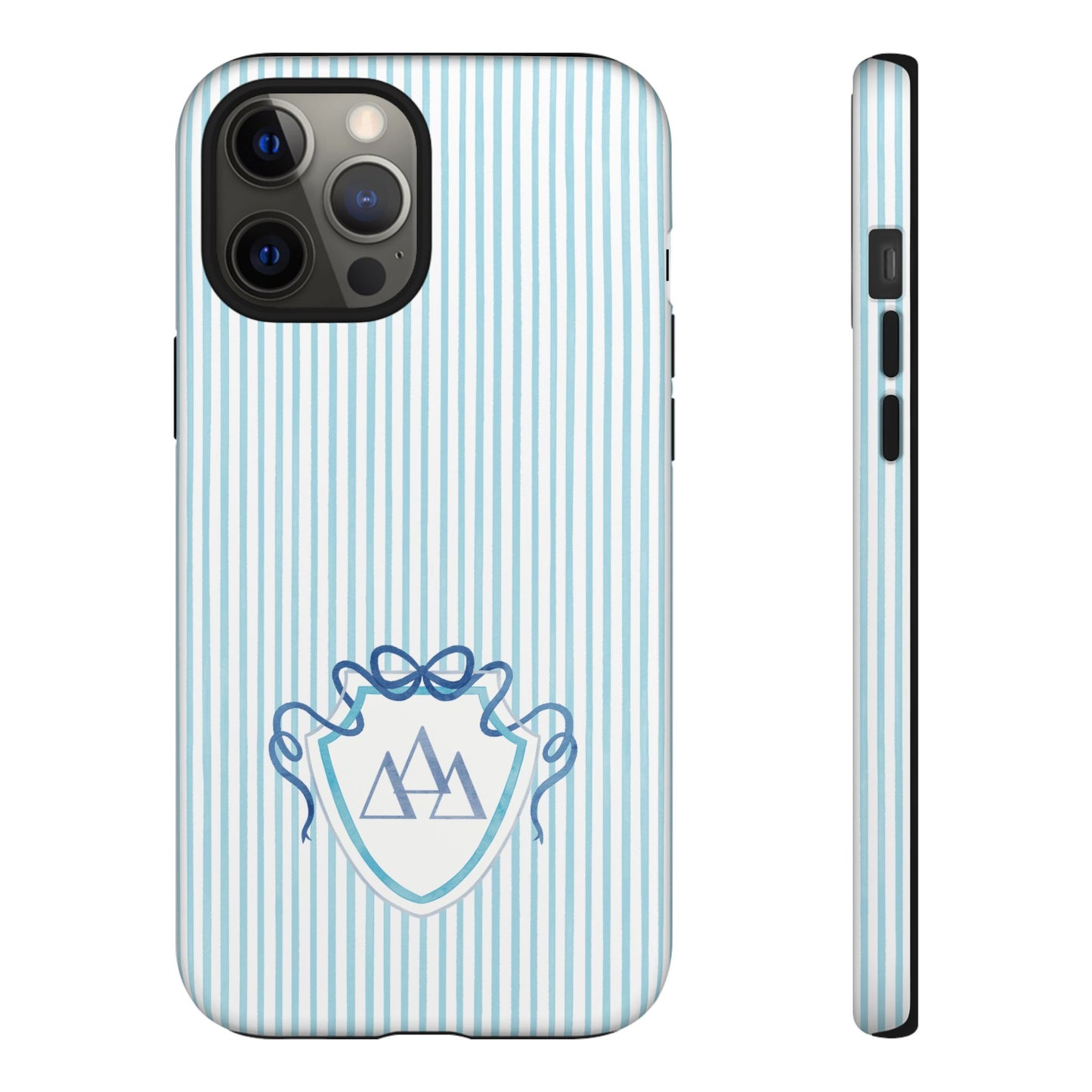 ΔΔΔ Bow Crest Seersucker iPhone Case
