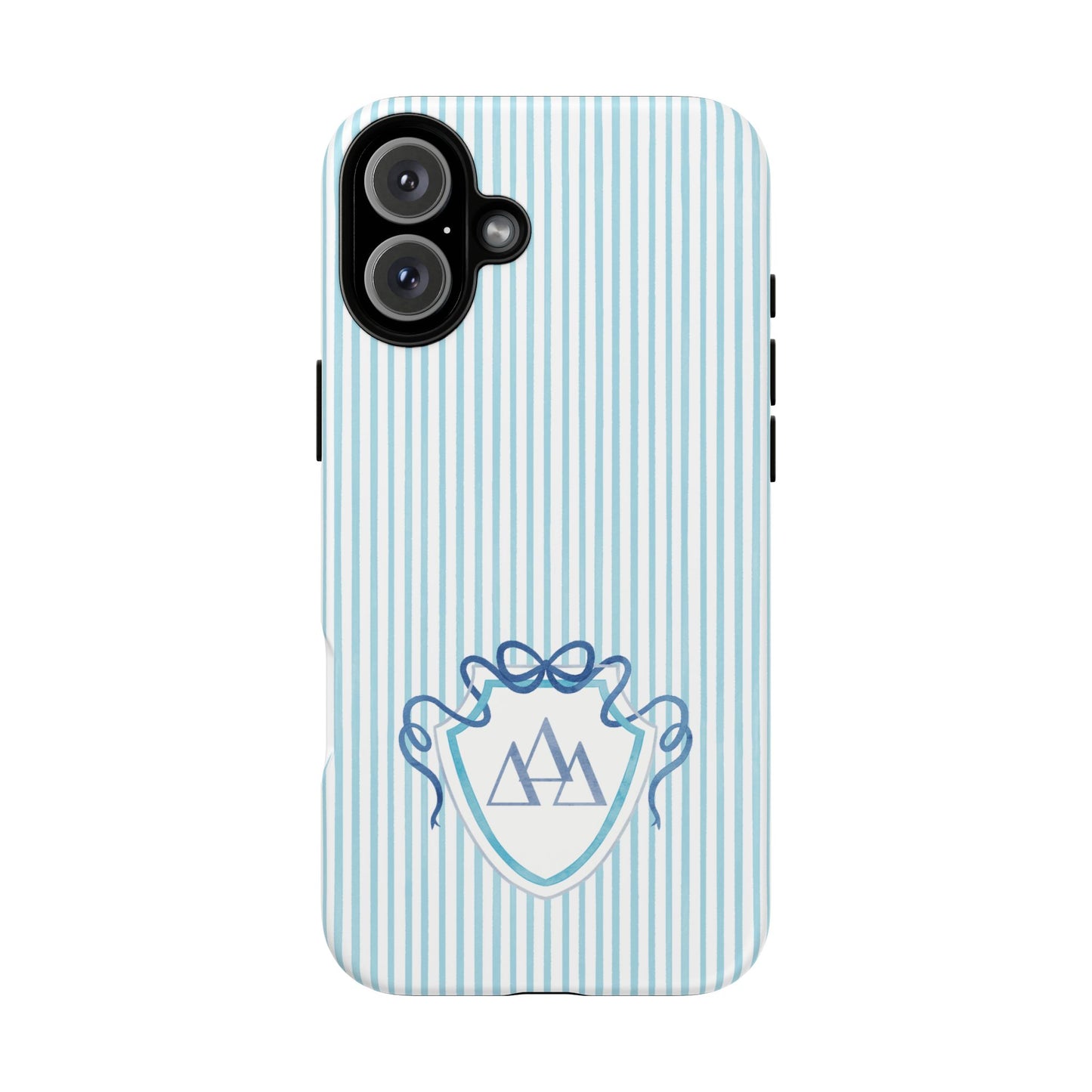 ΔΔΔ Bow Crest Seersucker iPhone Case