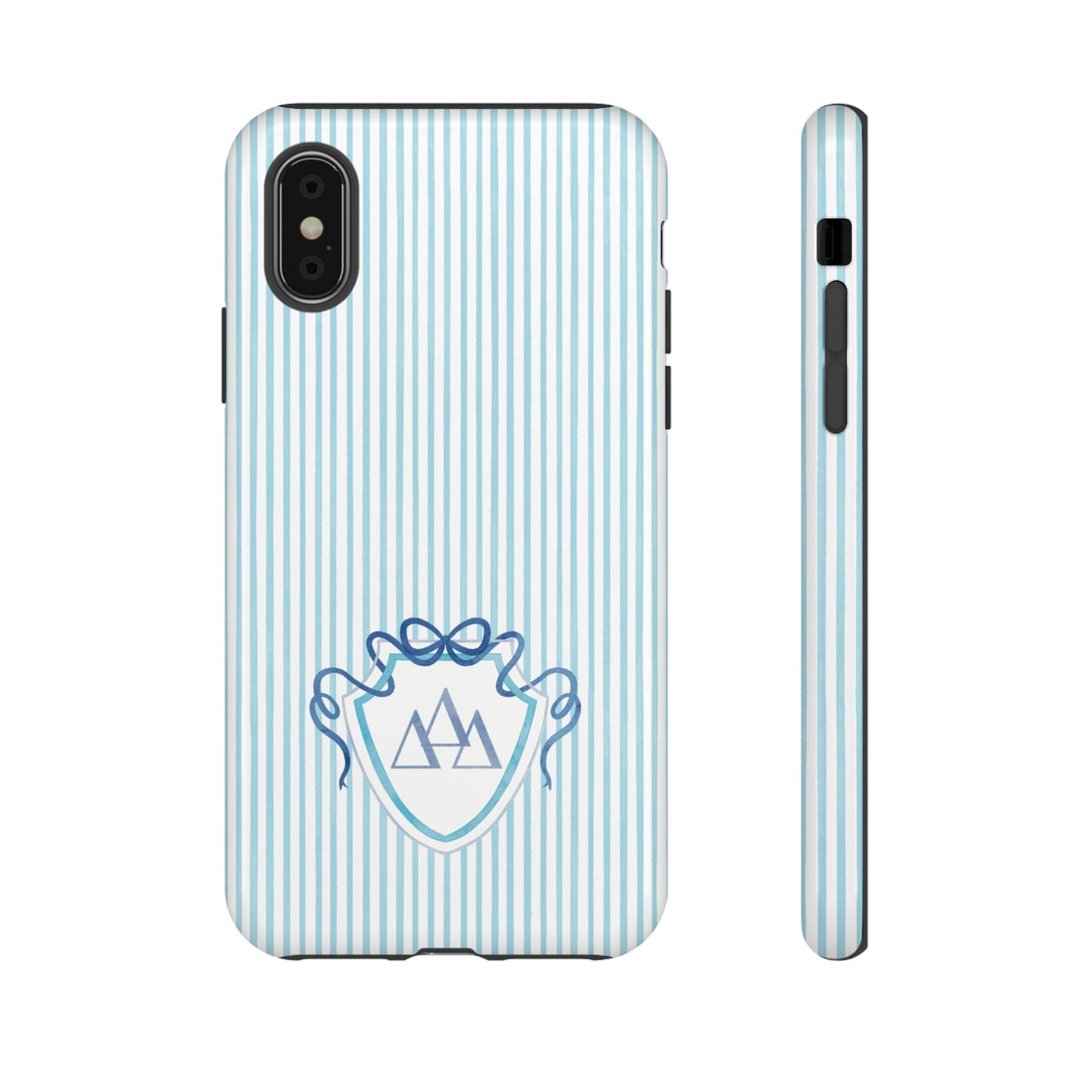 ΔΔΔ Bow Crest Seersucker iPhone Case