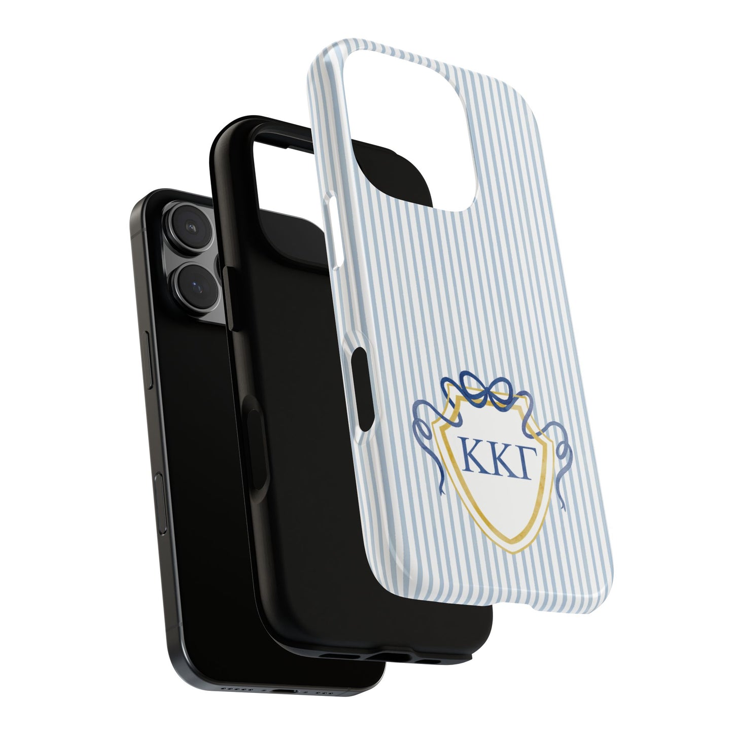 ΚΚΓ Bow Crest Seersucker iPhone Case