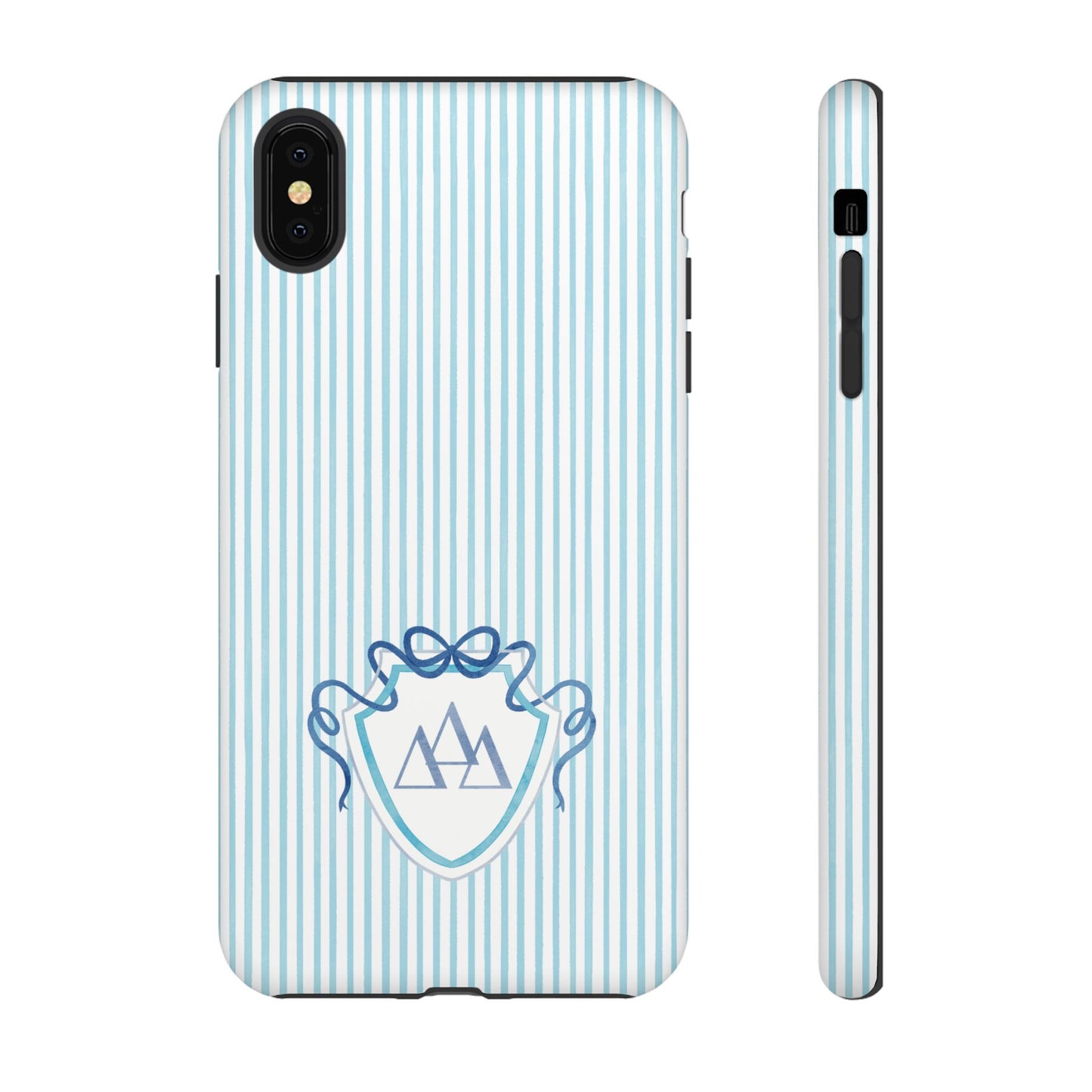 ΔΔΔ Bow Crest Seersucker iPhone Case