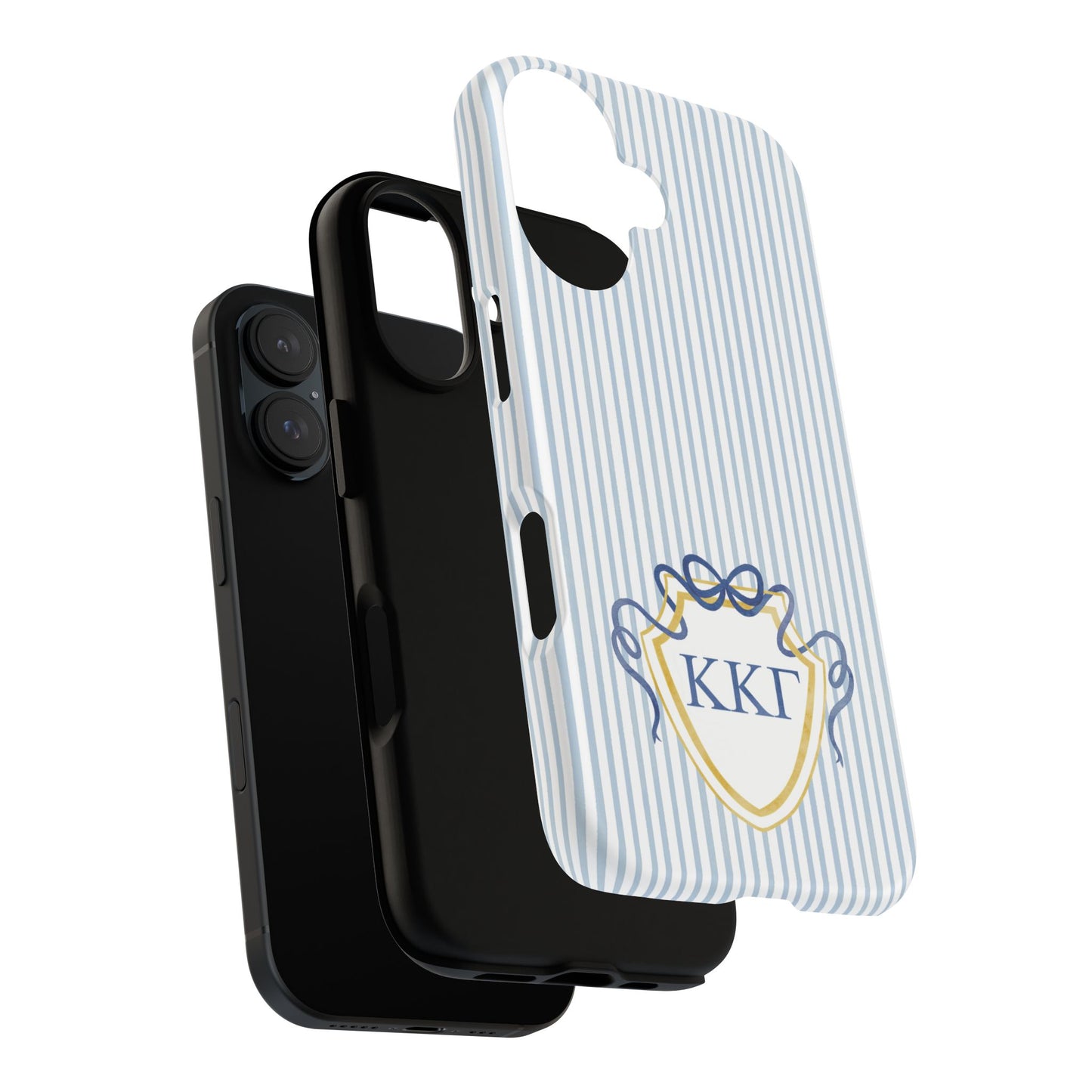 ΚΚΓ Bow Crest Seersucker iPhone Case