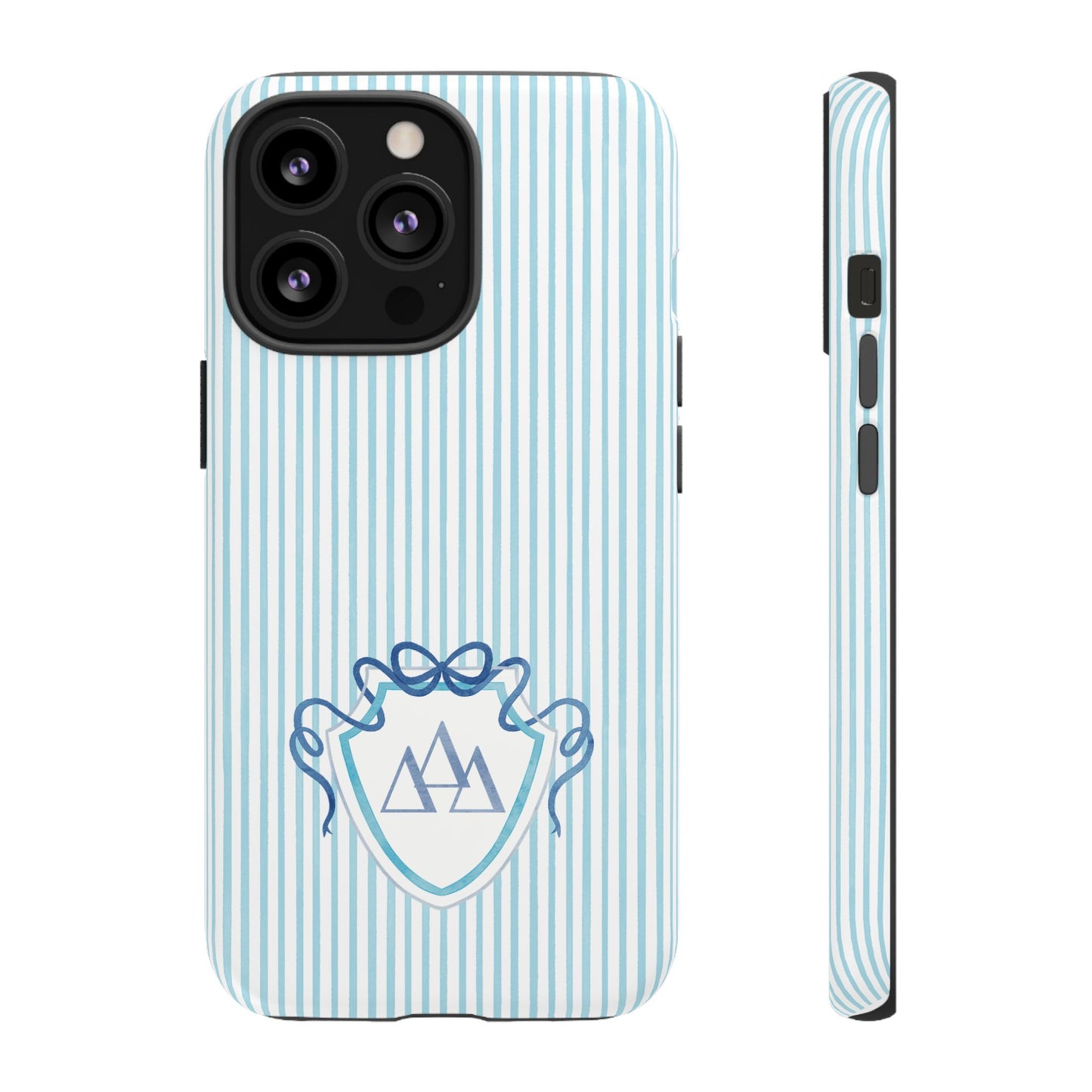ΔΔΔ Bow Crest Seersucker iPhone Case
