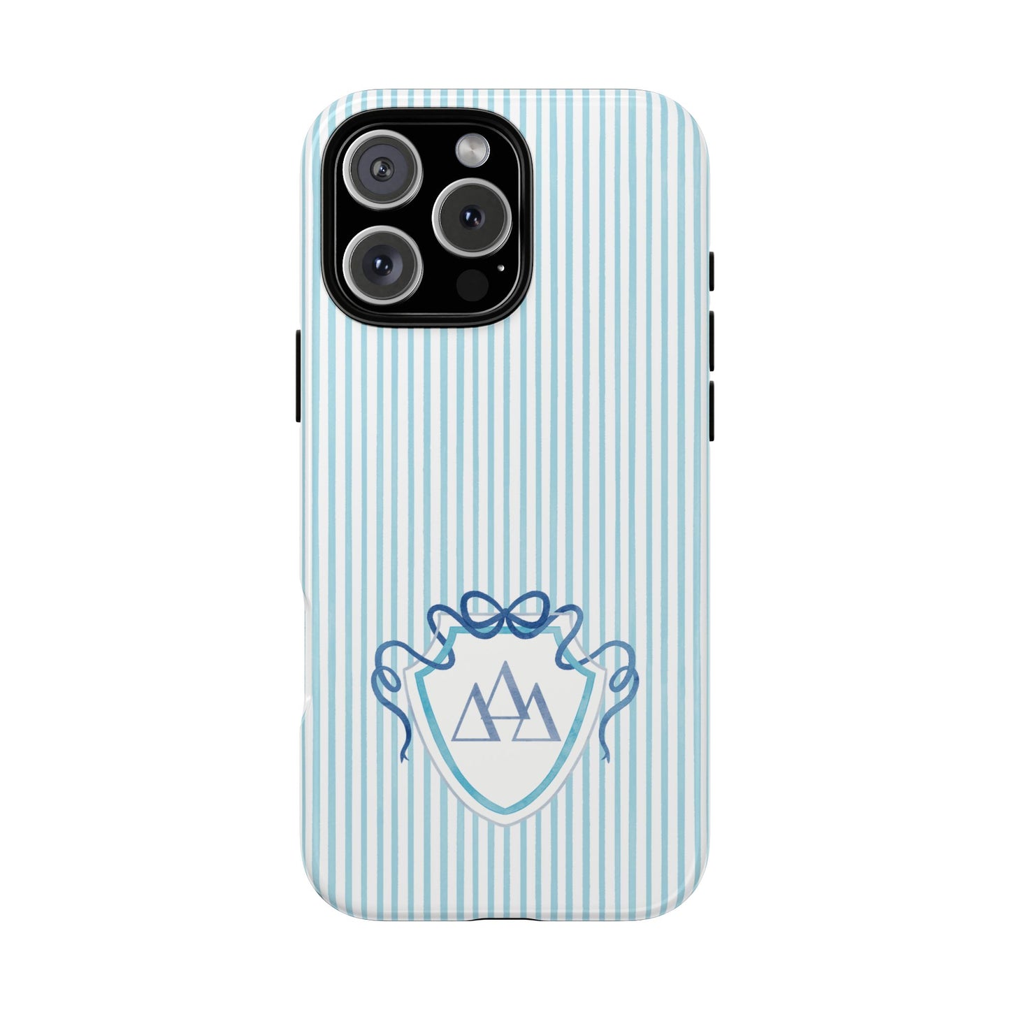 ΔΔΔ Bow Crest Seersucker iPhone Case