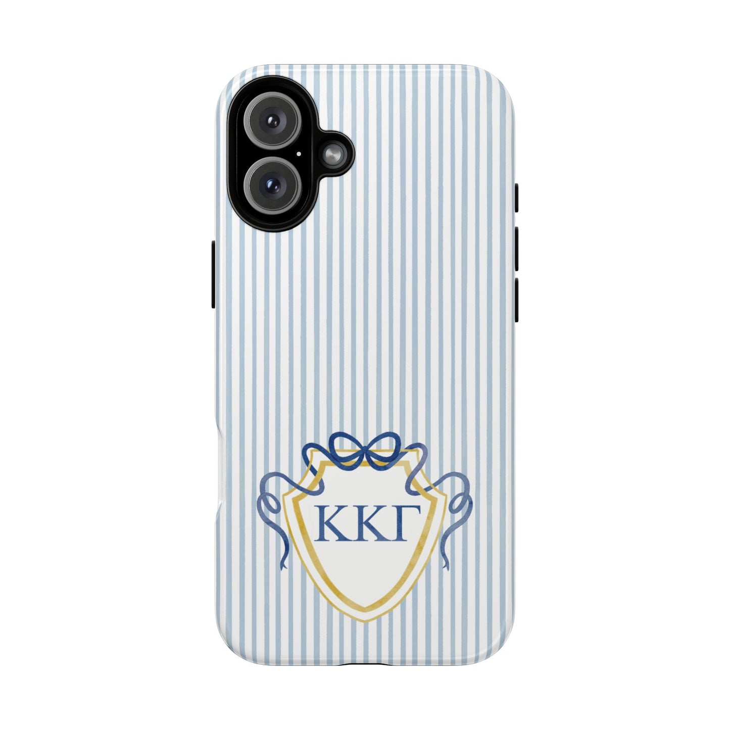 ΚΚΓ Bow Crest Seersucker iPhone Case