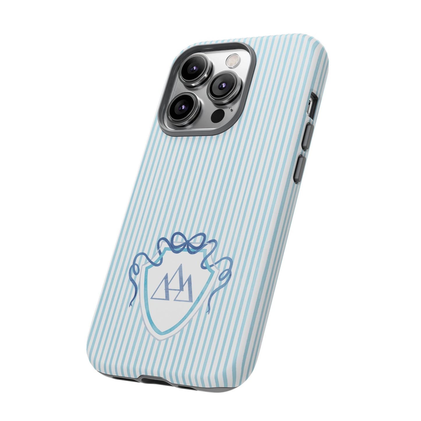 ΔΔΔ Bow Crest Seersucker iPhone Case