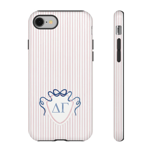 ΔΓ Bow Crest Seersucker iPhone Case