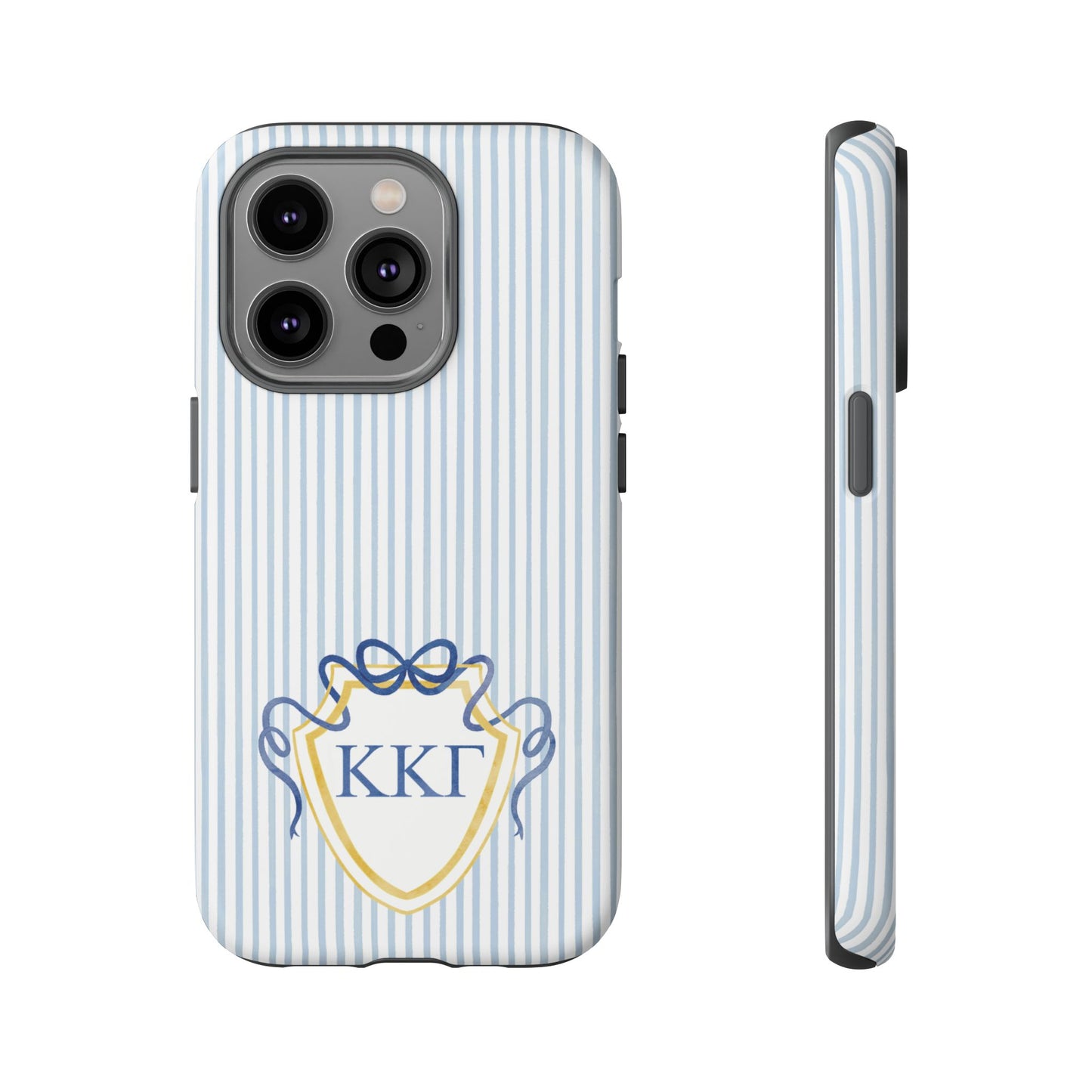 ΚΚΓ Bow Crest Seersucker iPhone Case
