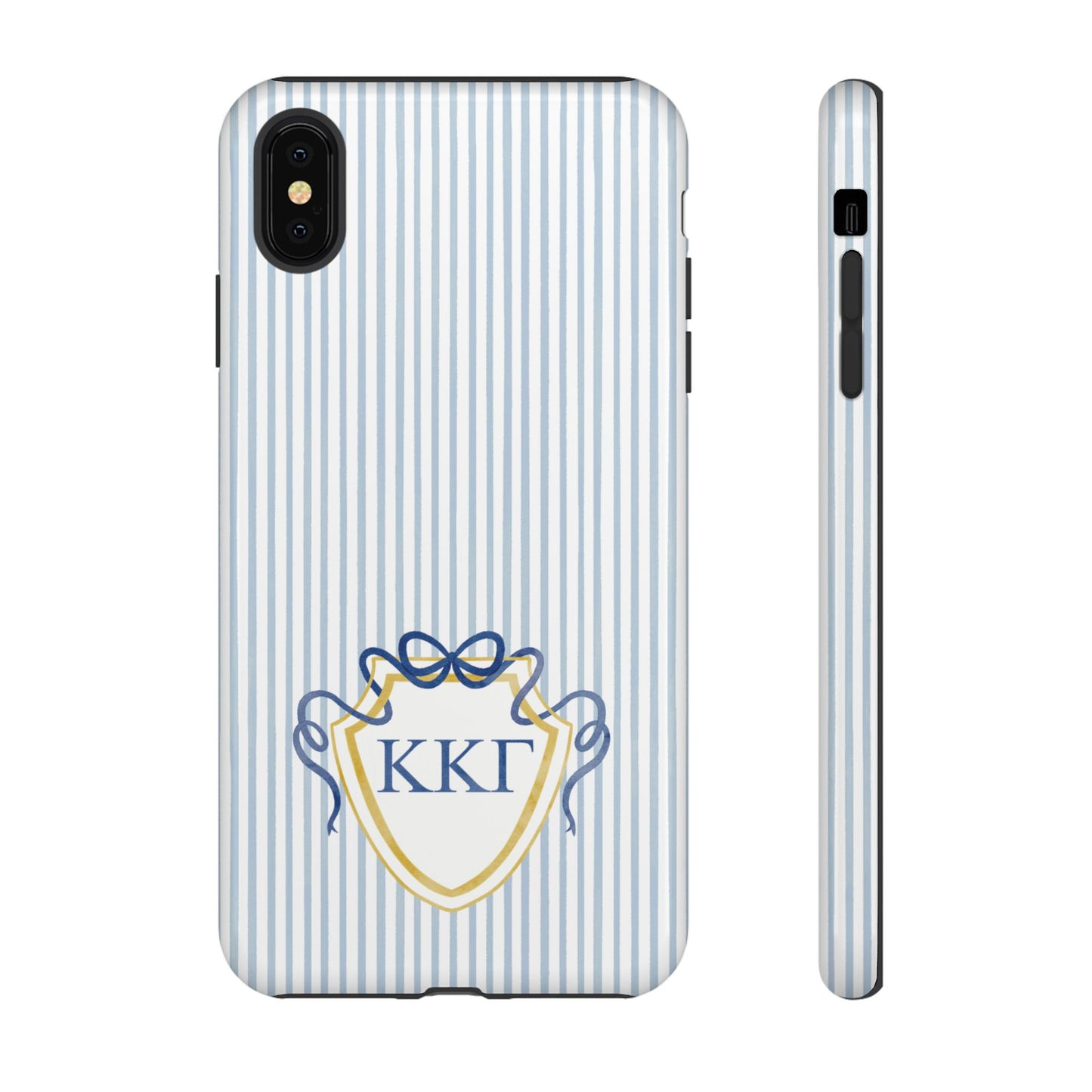 ΚΚΓ Bow Crest Seersucker iPhone Case