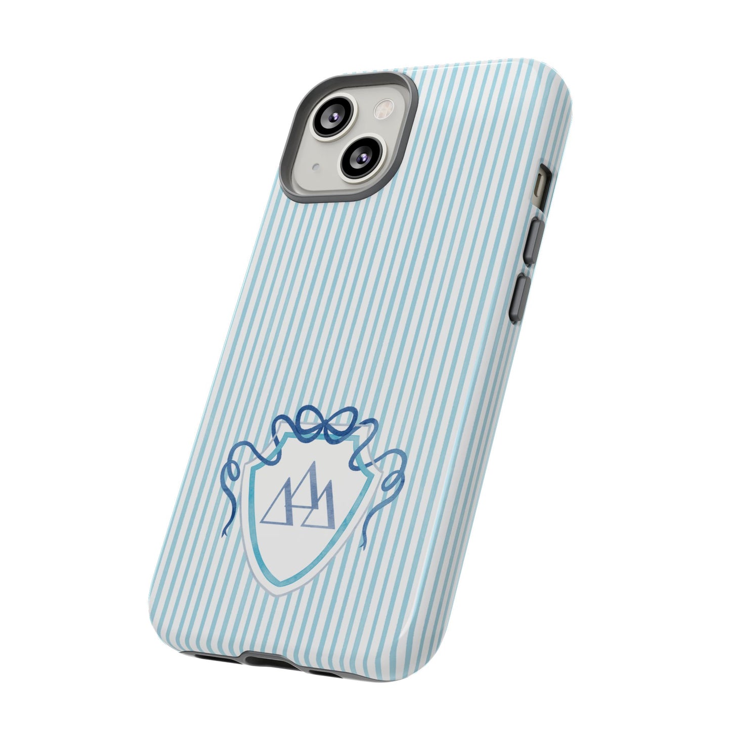 ΔΔΔ Bow Crest Seersucker iPhone Case