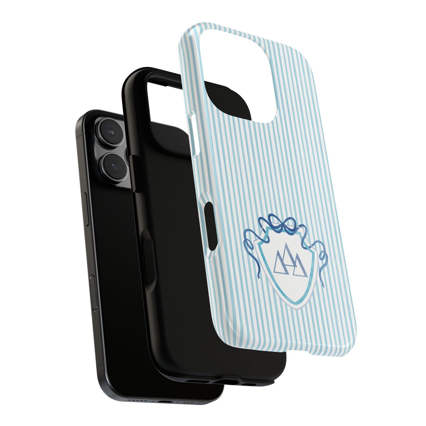 ΔΔΔ Bow Crest Seersucker iPhone Case