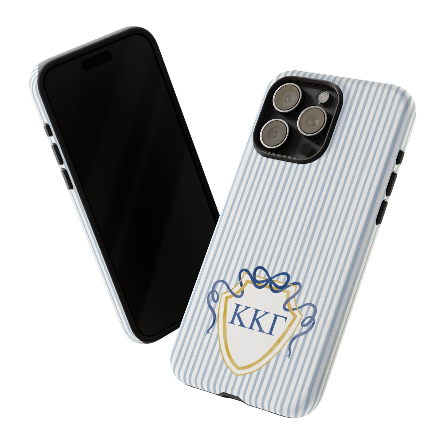 ΚΚΓ Bow Crest Seersucker iPhone Case