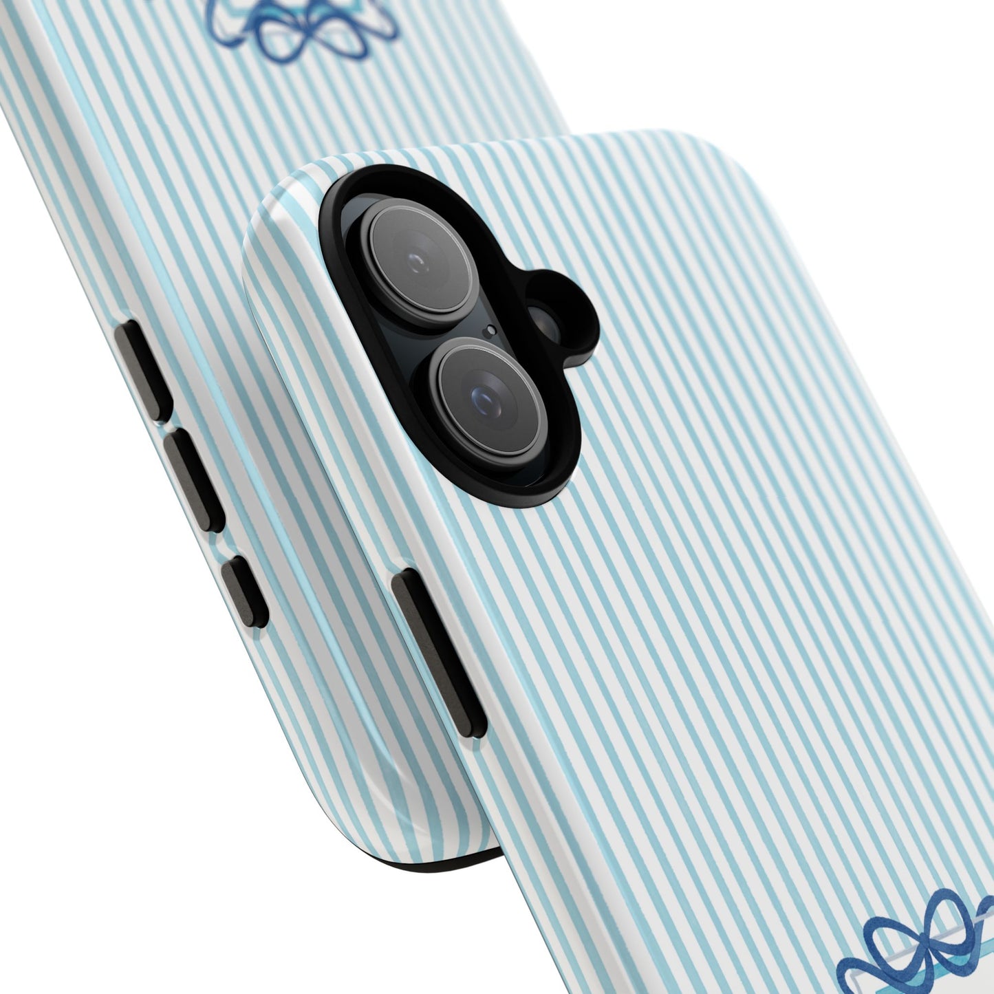 ΔΔΔ Bow Crest Seersucker iPhone Case