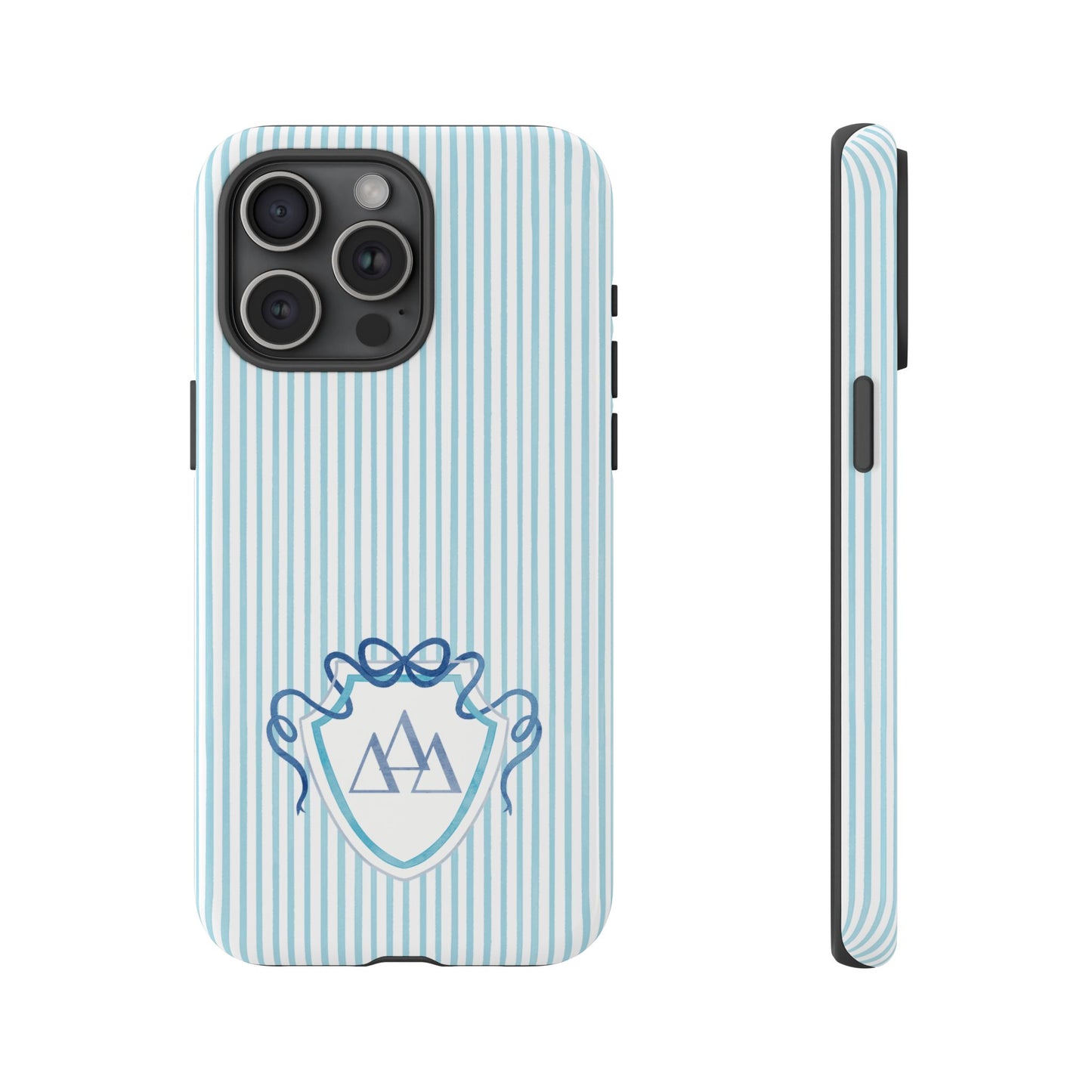 ΔΔΔ Bow Crest Seersucker iPhone Case
