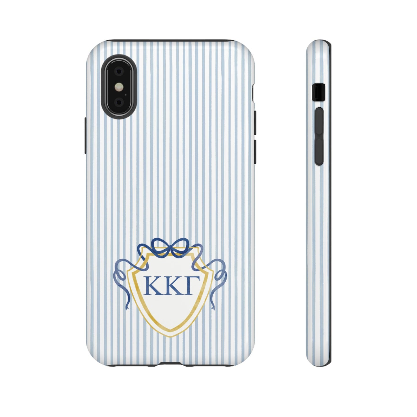 ΚΚΓ Bow Crest Seersucker iPhone Case
