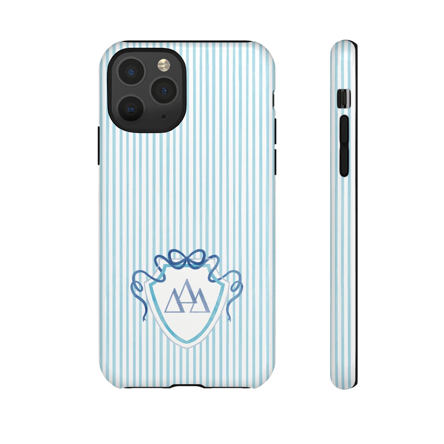 ΔΔΔ Bow Crest Seersucker iPhone Case