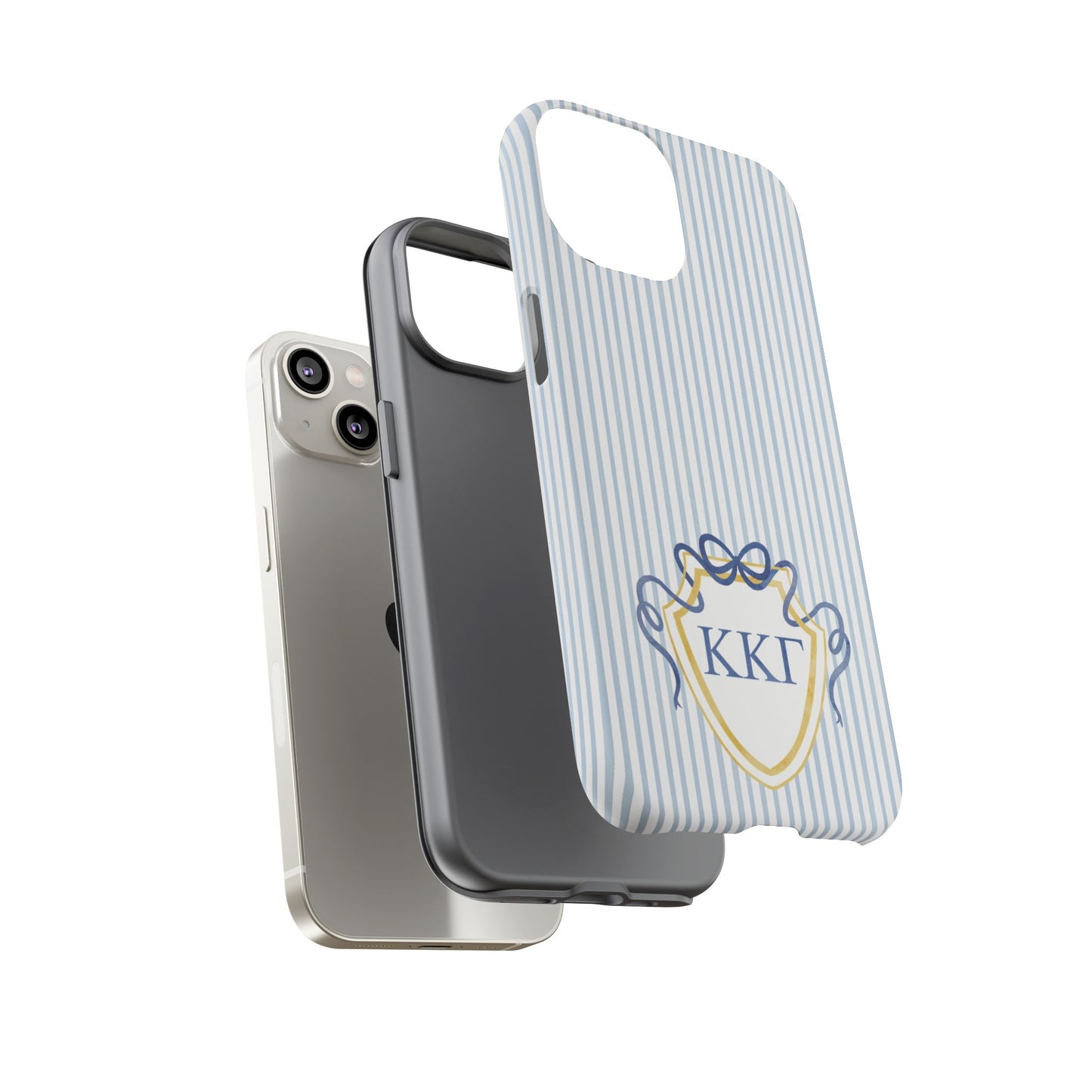 ΚΚΓ Bow Crest Seersucker iPhone Case