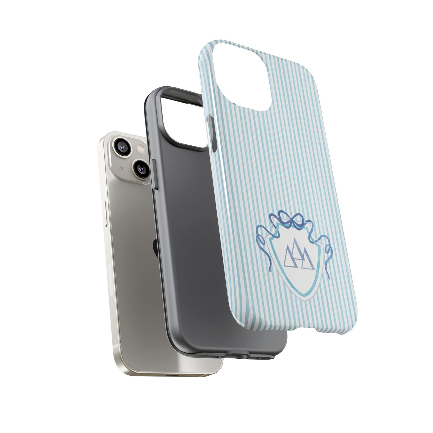 ΔΔΔ Bow Crest Seersucker iPhone Case