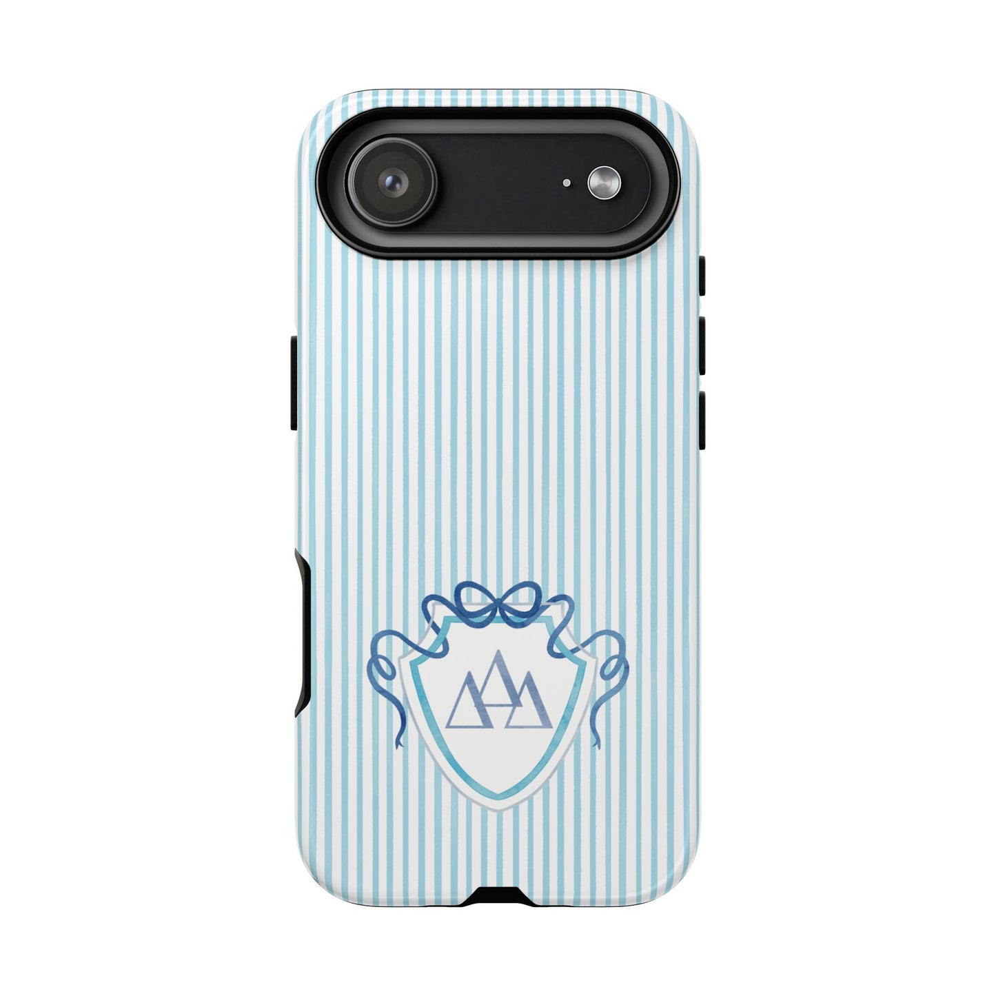 ΔΔΔ Bow Crest Seersucker iPhone Case