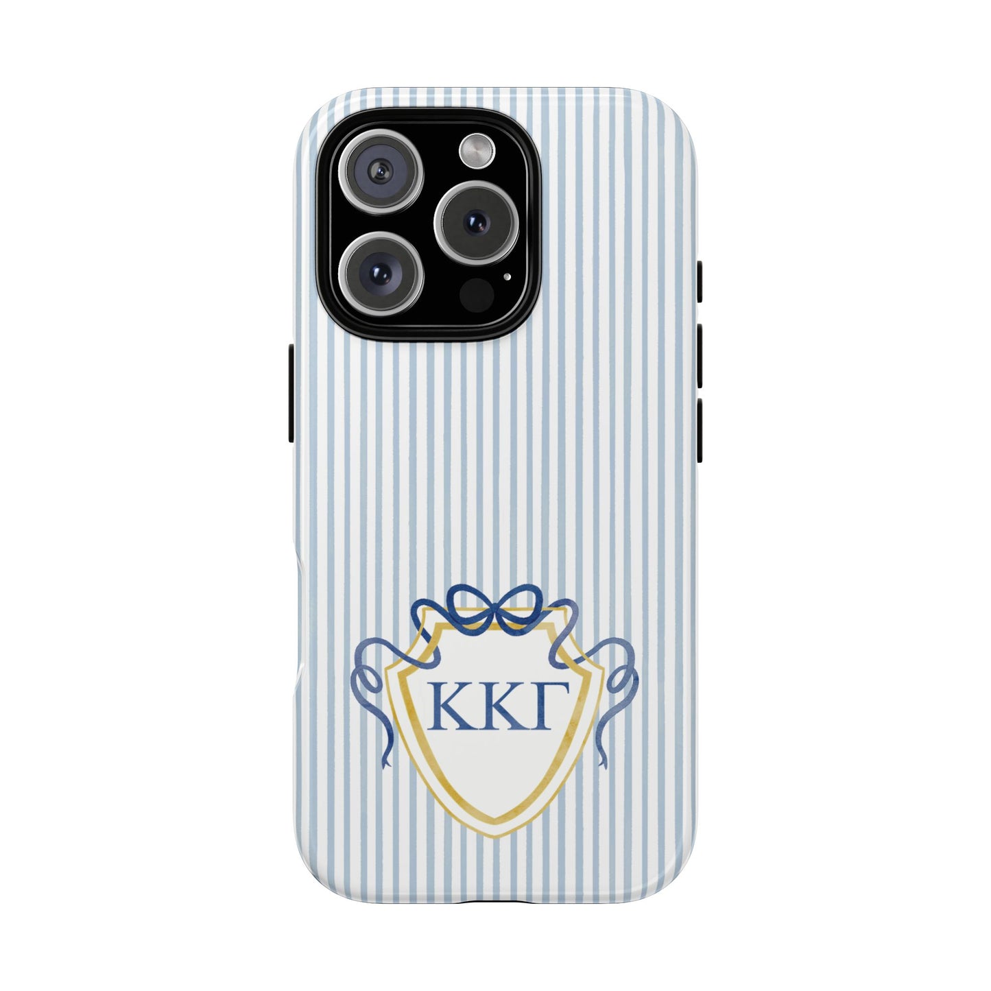 ΚΚΓ Bow Crest Seersucker iPhone Case