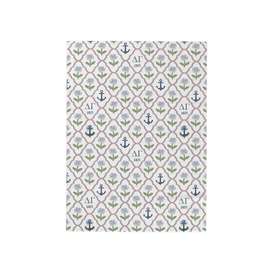 Delta Gamma Lattice Tailgate Throw Blanket