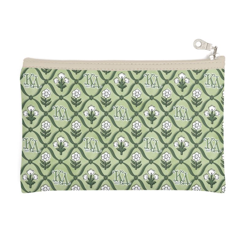 Kappa Delta Block Print Cosmetic Bag