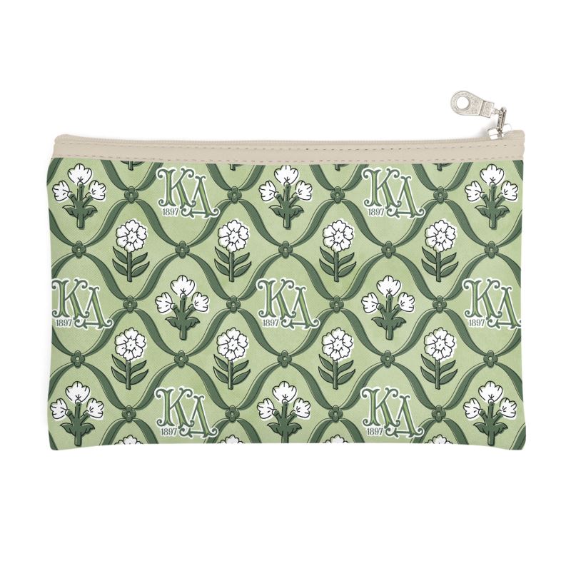Kappa Delta Block Print Cosmetic Bag